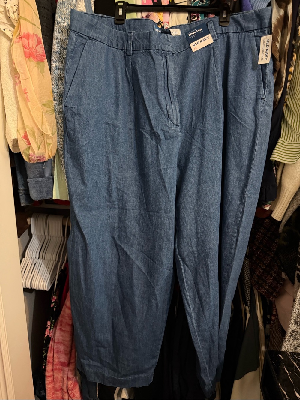 Old Navy extra high rise wide leg Pants 22 NWT